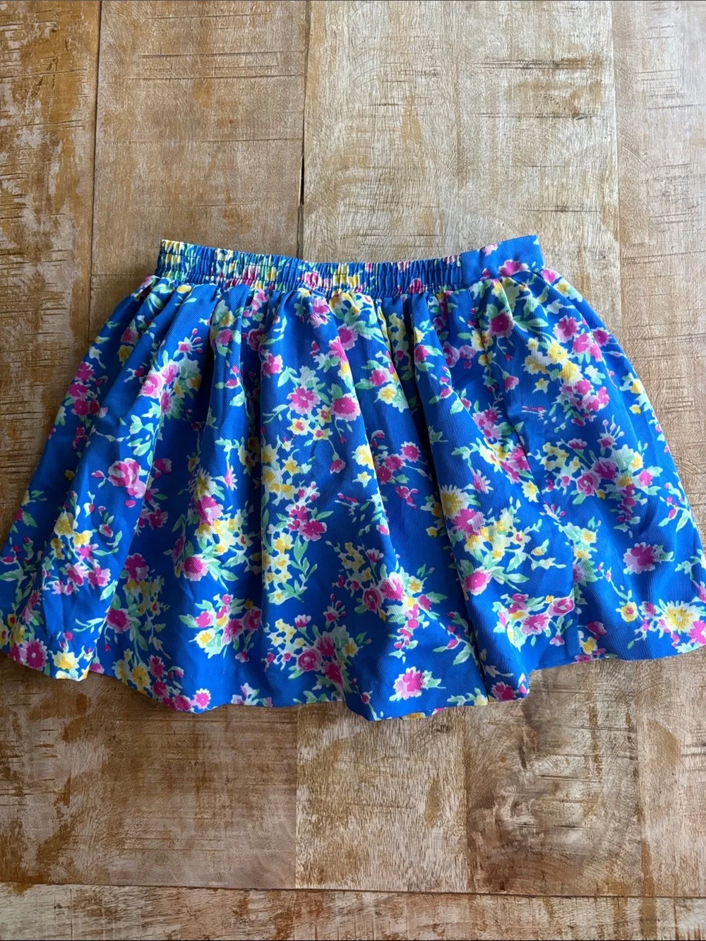Ralph Lauren Blue Floral Skirt size 5